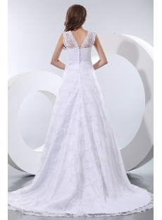 Beautiful Vintage Lace Empire Plus Size Wedding Dresses