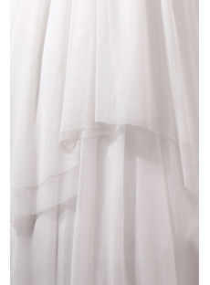 Charming Floor Length One Shoulder Drop Waist Casual Wedding Dresses