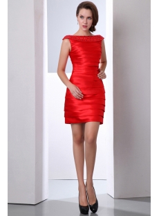 Elegant Red Bandage Cocktail Dress