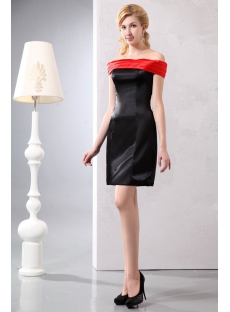 Elegant Red Off Shoulder Little Black Dress under 100