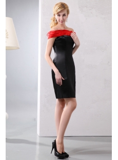 Elegant Red Off Shoulder Little Black Dress under 100