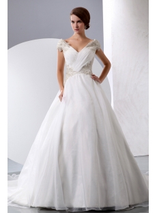 Exquisite Princess Wedding Dress Off Shoulder with Corset