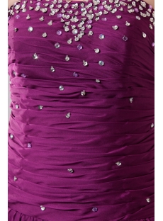 Grape Sweetheart Drop Waist Long Chiffon Evening Dress 2013 Cheap