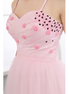Lovely Pink Short Cocktail Dress with Spaghetti Straps