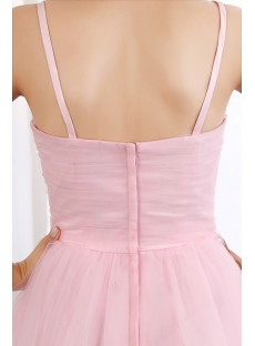 Lovely Pink Short Cocktail Dress with Spaghetti Straps