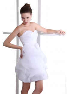 Lovely Sweetheart Mini Organza Pick up Junior Prom Party Dress