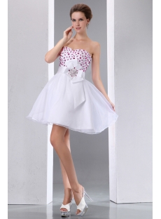 Lovely Sweetheart Organza Mini Party Cocktail Gown