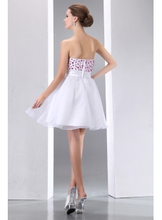 Lovely Sweetheart Organza Mini Party Cocktail Gown