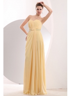 Maize Long Sweetheart Plus Size Prom Dresses with Slit