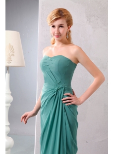 Modest 2 Pieces Sage Chiffon Long Mother of Groom Dress with Short Jacket