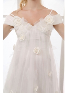 Pretty Affordable Off Shoulder Maternity Wedding Dresses