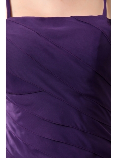 Pretty Criss-cross Dark Purple Layers Long Homecoming Dress