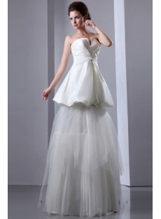 Special Informal Wedding Gowns with Pick up Skirt