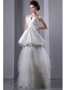 Special Informal Wedding Gowns with Pick up Skirt