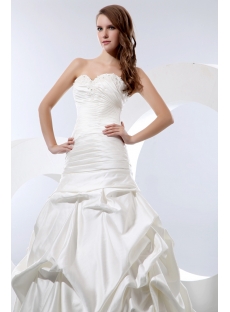 Sweet Sheath Fishtail Bridal Gown 2013 with Lace up