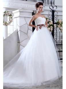 Sweetheart Ball Gown Tulle Wedding Dress Princess