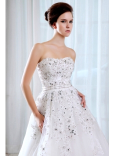 Sweetheart Luxury Celebrity 2014 Bridal Gowns with Corset