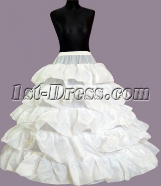 4 Hoop 5 Ruffled Bridal Gown Petticoats