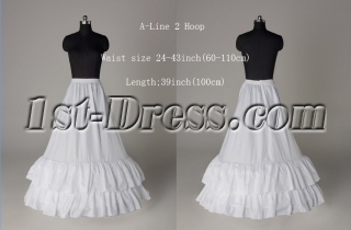 Cheap 2 Layers A-line Wedding Gowns Petticoat