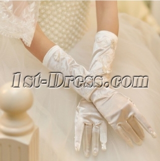 Discount Tradition Wedding Gloves with Flowers