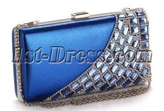 Luxurious Jeweled Peacock Evening Clutch