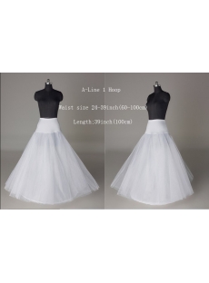 A-line 1 Hoop Petticoat for Bridal Gowns