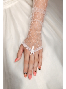 Fingerless Western Wedding Gloves