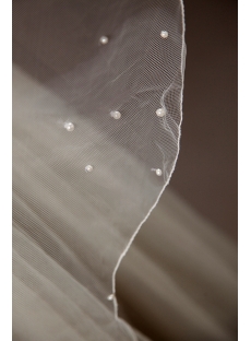 Romantic 2 Layers Wedding Veils with Pearls