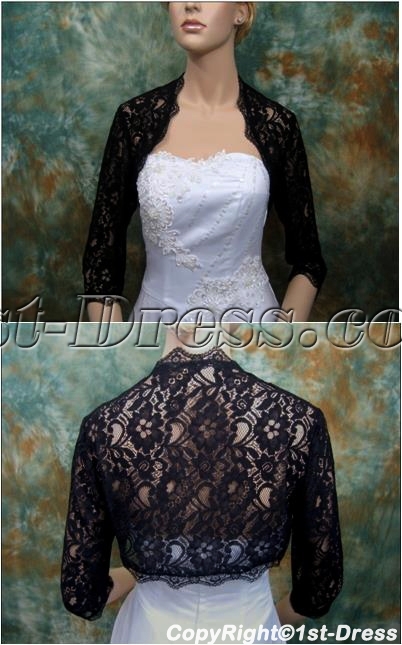 images/201402/big/Discount-Black-Lace-3-4-Sleeves-Short-Wedding-Jacket-4347-b-1-1391621025.jpg