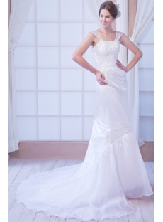 Beautiful A-line 2015 Wedding Dress