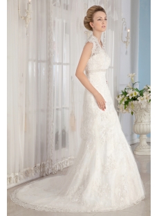 Cap Sleeves Lace Wedding Dresses 2015 Fall