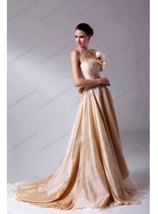 2015 Romantic Champagne Wedding Dresses