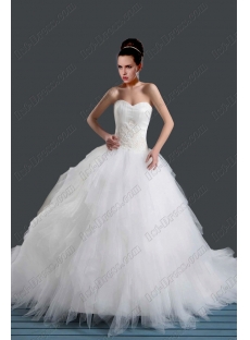 Beautiful Strapless Ball Gown Wedding Dresses 2015