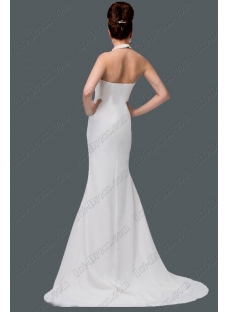 Sexy Halter Beach Bridal Gown 2015