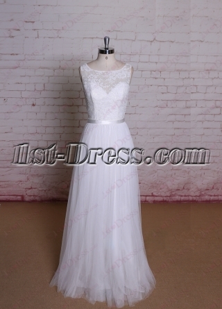 Beautiful Simple Lace Wedding Dress