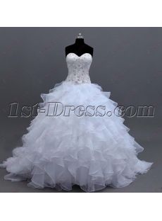 2016 Ball Gown Wedding Dress with Lace