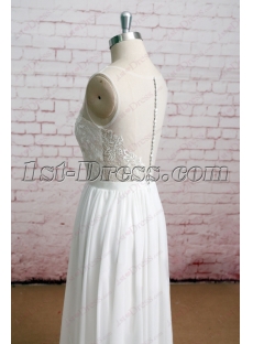 Simple Casual A-line Wedding Dress