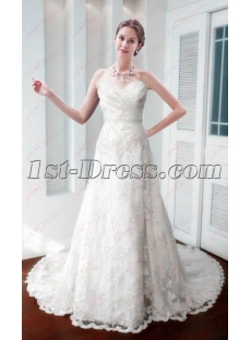 Beautiful Lace A-line Wedding Dress 2016