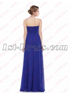 Charming Royal Blue Halter Long Prom Dress