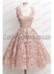 Elegant Lace Short Bridal Gown