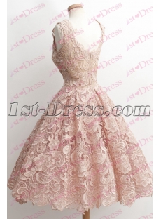 Elegant Lace Short Bridal Gown