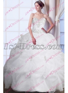 Beautiful White Sweet 15 Gown 2016