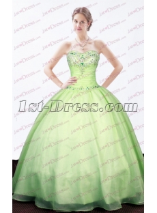 Lovely Sage Sweetheart Quinceanera Dress 2017