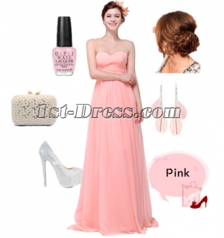 Romantic Empire Chiffon Long Pregnant Formal Prom Party Dress