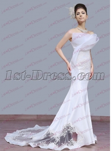 Elegant Sheath Wedding Dress 2017