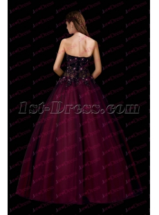 Black Full Length Sexy 2017 Quinceanera Dress