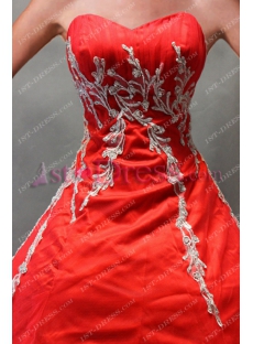 Red Sweetheart Princess Quince Gown 2018