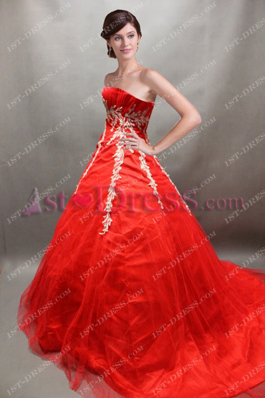 images/201808/big/Red-Sweetheart-Princess-Quince-Gown-2018-4861-b-1-1534774527.jpg