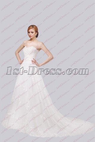 Latest 2018 Lace Formal Wedding Dress
