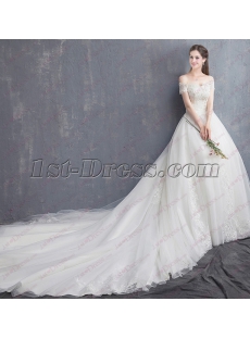 Royal Off Shoulder Bridal Gown 2018